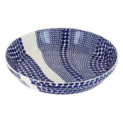 Blue Rose Polish Pottery 879 Zaklady Pie Plate