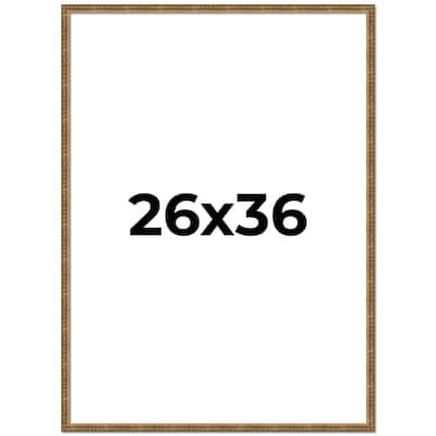 26x36 Frame Gold Picture Frame - Complete Modern Photo Frame Includes