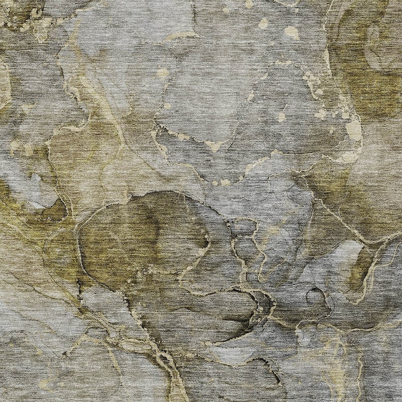 HomeRoots Abstract Transitional Rectangle Outdoor Rug