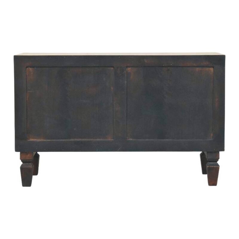 Artisan Furniture Solid Wood Arno Shoe Storage Unit, Mocha, 2-Drawers, 1-Shelf - N/A