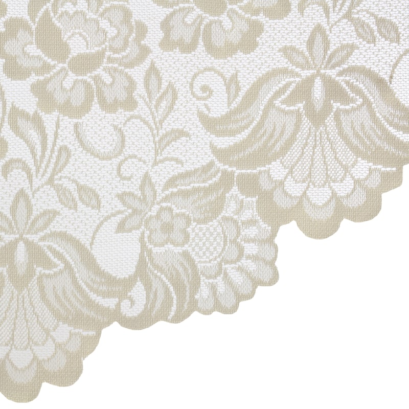 Limoges Embroidered Lace Rod Pocket Curtains Valances Swags and Tiers