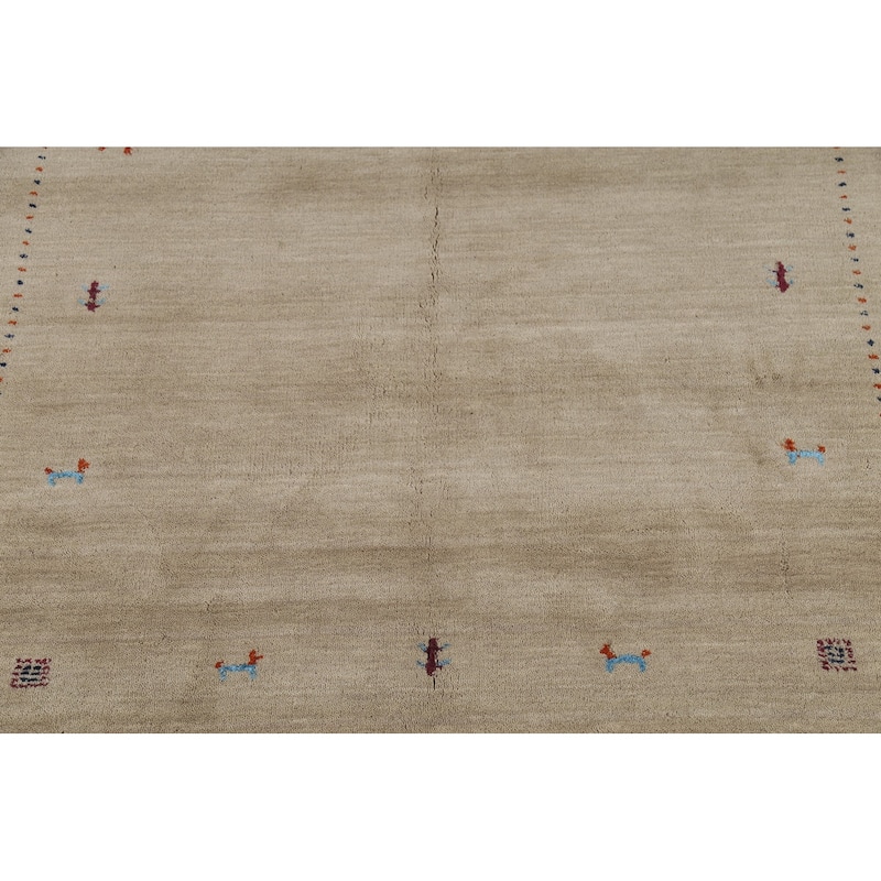 Gabbeh Oriental Area Rug Handmade Bedroom Wool Carpet - 4'7"x 6'5"