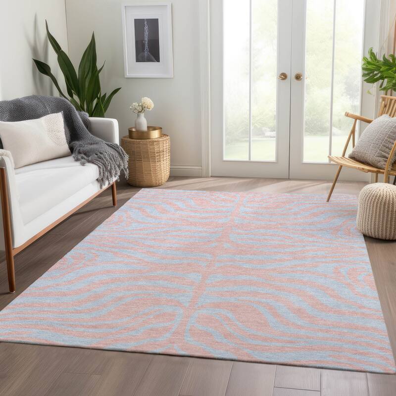 Premium Washable Super Soft Modern Zebra Print Mayfield Rug