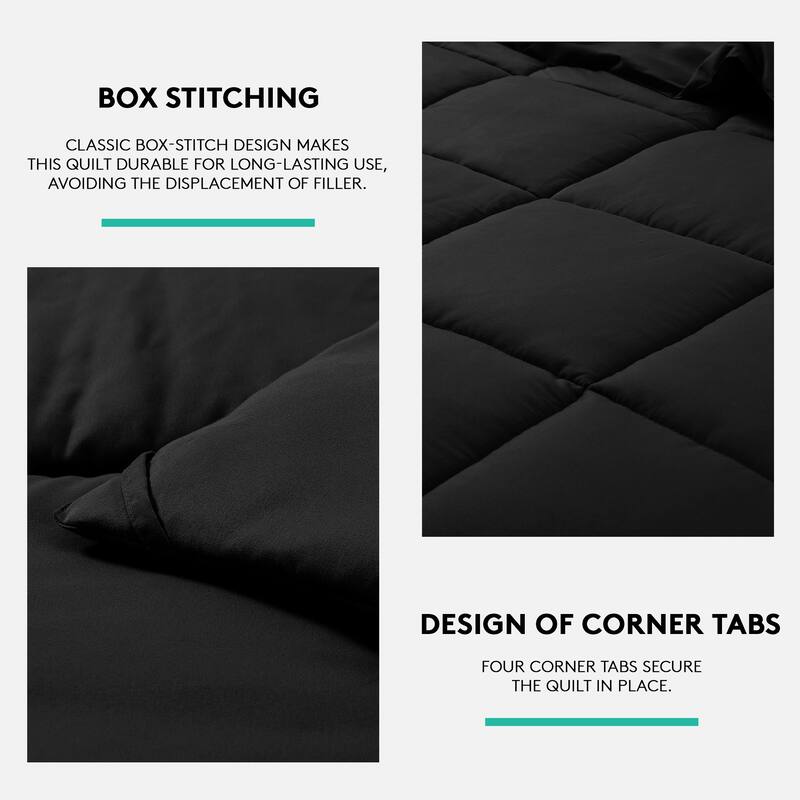 All Season Soft Comforter/Duvet Insert, Quilted and Peach-skin Processes, Machine Washable