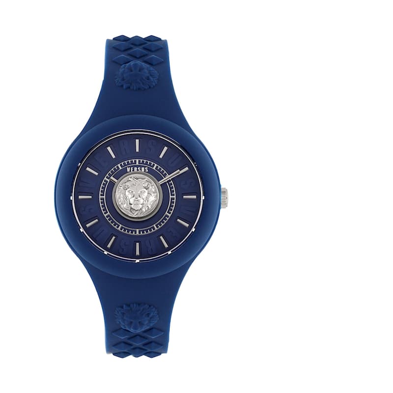 Versus Versace Fire Island Lion Strap Watch - Blue