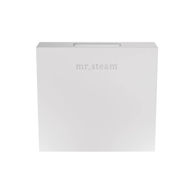 Mr Steam 104516 Designer Square 3 in. Steamhead with Aroma Therapy - White