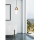 preview thumbnail 2 of 10, Elegant Lighting Ashwell Single Light 5" Wide Mini Pendant with Clear