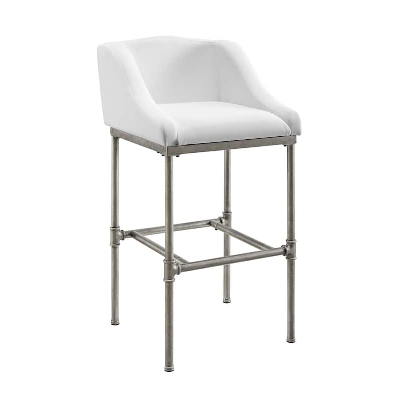 Hillsdale Dillon Metal Upholstered Non-Swivel Stool