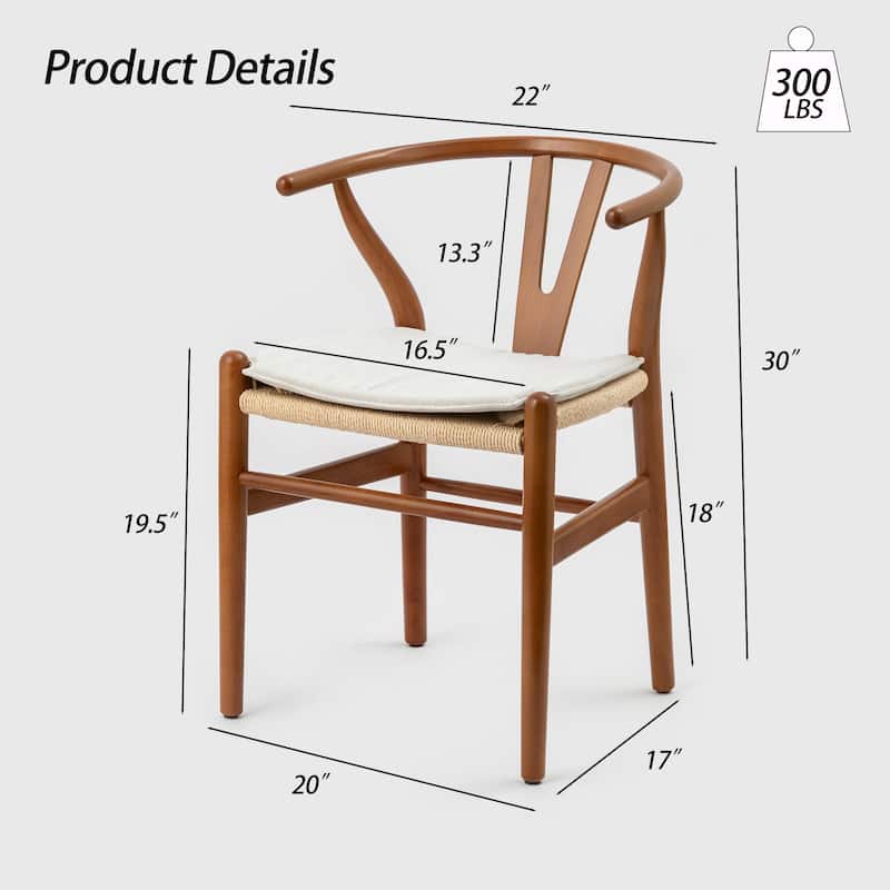 Solid Wood Weave Dining Chair
