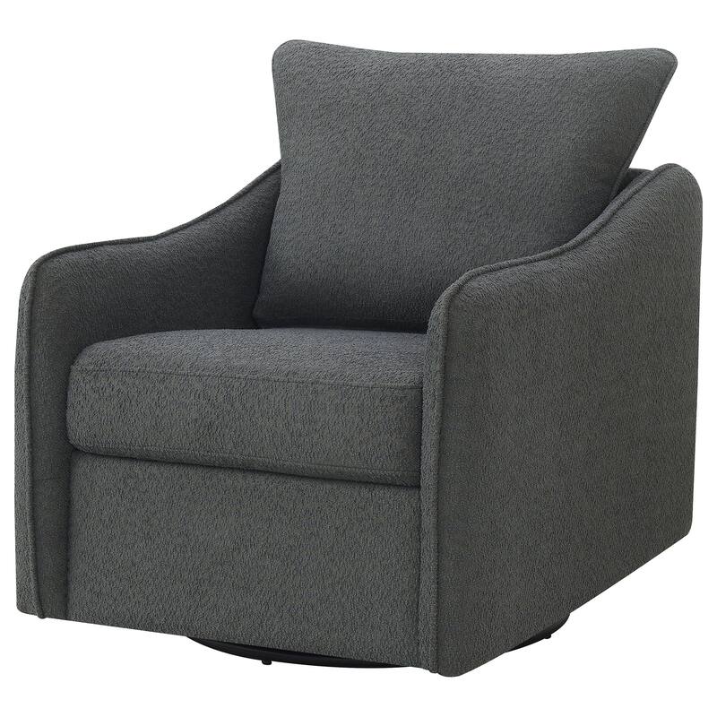 Madia Upholstered Sloped Arm Swivel Glider Chair