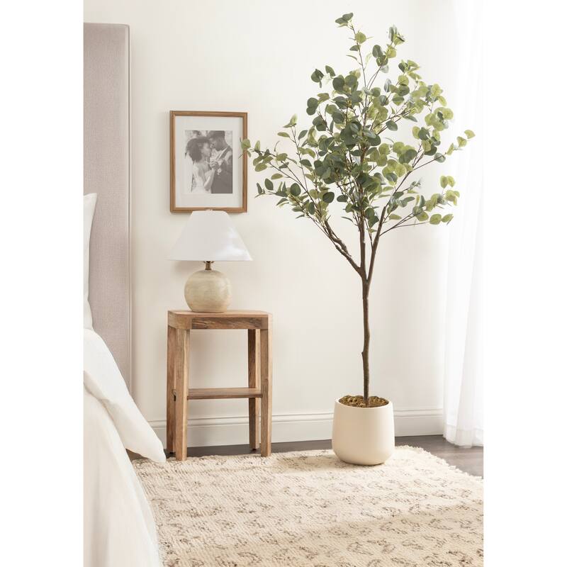 Kate and Laurel Eudora Faux Eucalyptus Tree