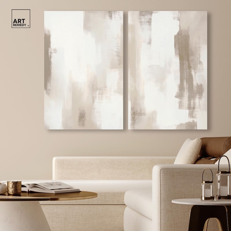 Winter Mist II Canvas Set of 2 by Art Remedy, Gallery Wrapped