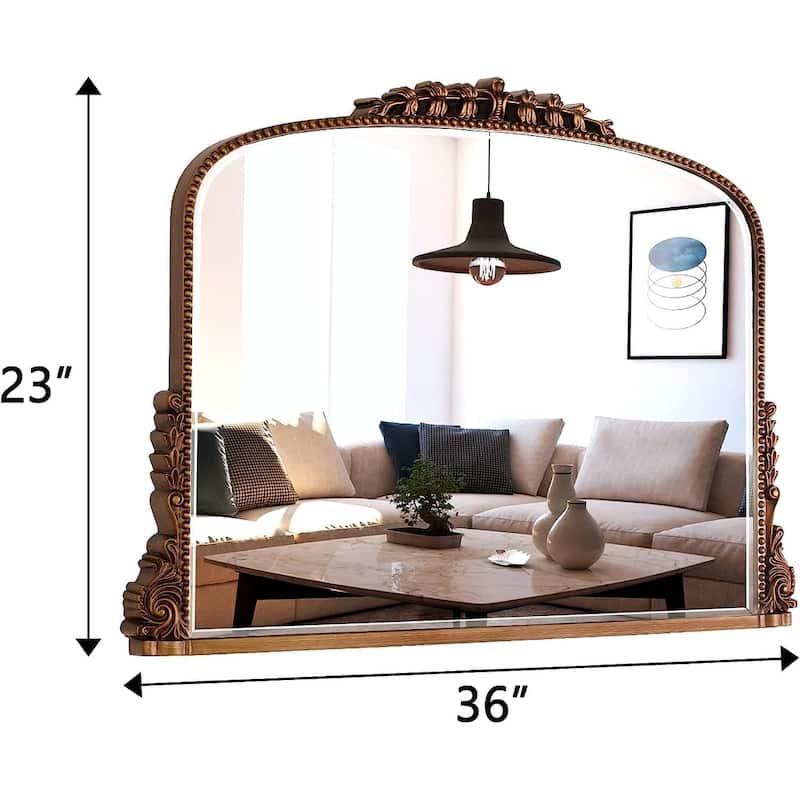 Arch Wall Mirror Baroque Accent Mirrors - 36"×23"