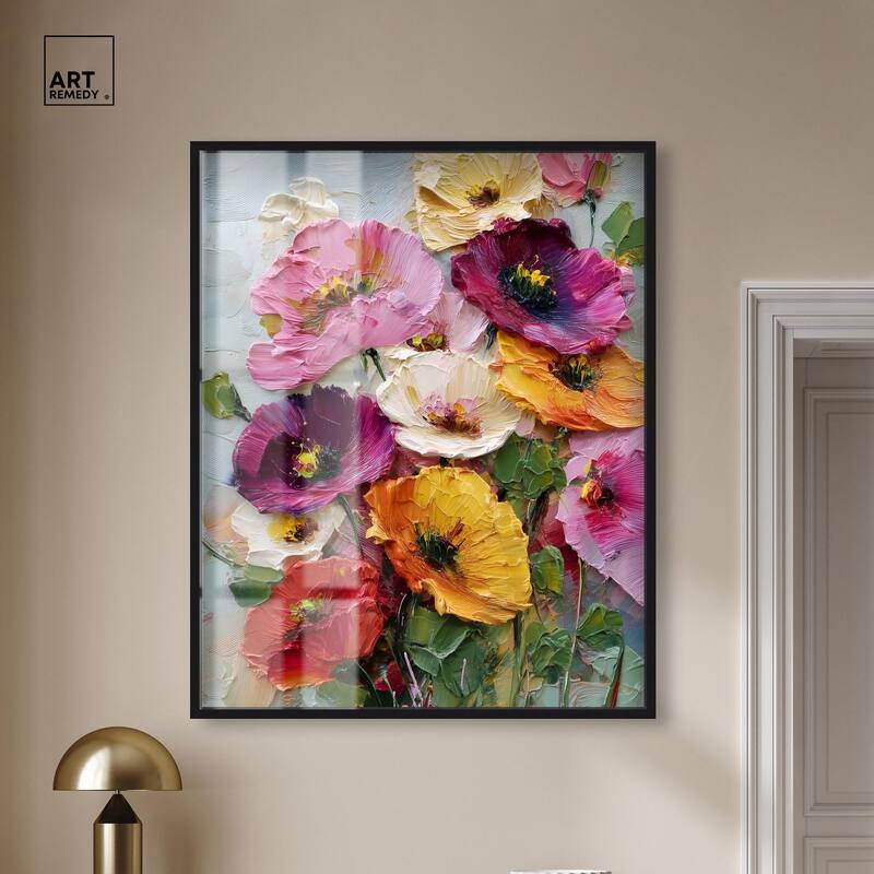 Floral Texture II Shadowbox by Art Remedy
