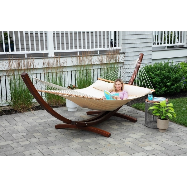 Ceara Patio Hammock Olefin Double Hammock Outdoor Patio Swing