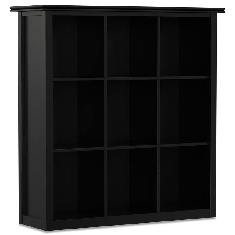 WYNDENHALL Stratford Wood Transitional 9-cube Bookcase - 43.2"w x 15"d x 44.6" h
