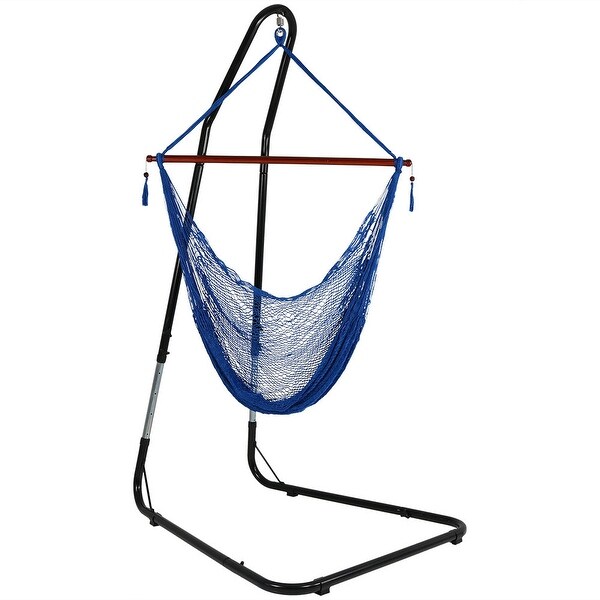 Shop Sunnydaze Cabo Extra Large Hanging Rope Hammock Chair