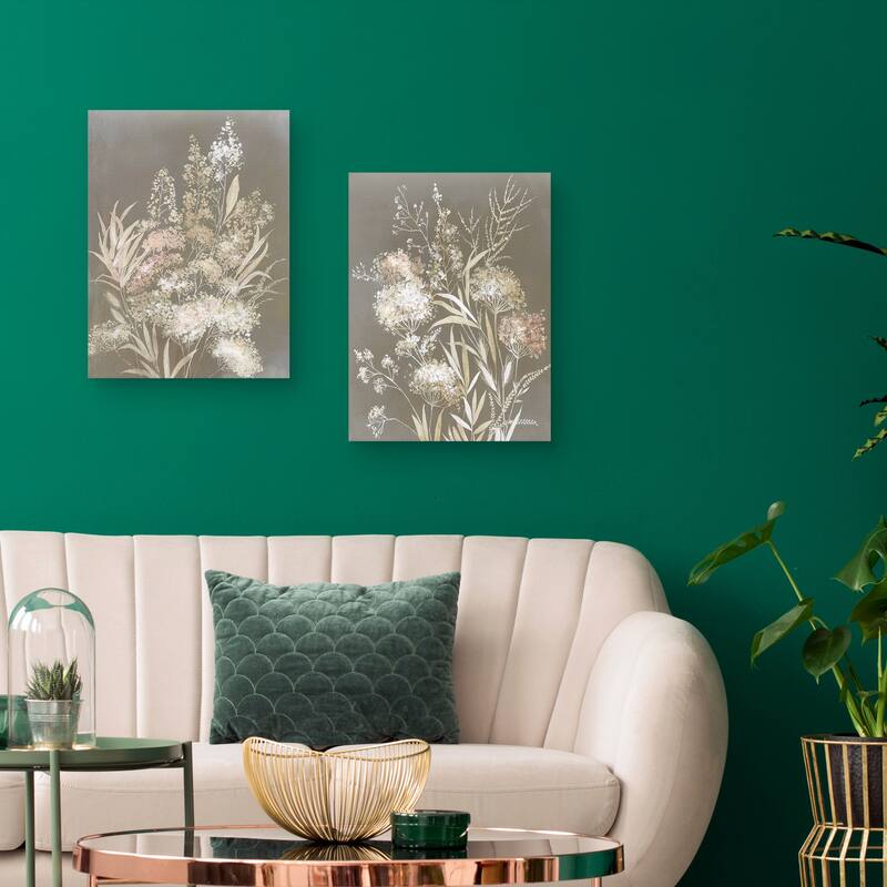 Delicate Bunch I, Delicate Bunch II by Asia Jensen Canvas Art Prints