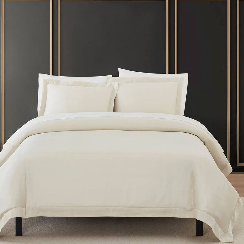 HiEnd Accents Premium 100% Lyocell Silky Soft Modern Contemporary 3 Piece Duvet Cover Set