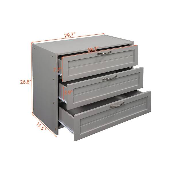 dimension image slide 10 of 12, Twin Low Loft Bed with Slide, Drawers & Guardrails - Solid Wood