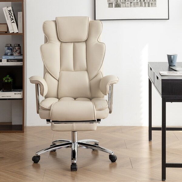 Ergonomic reclining chair with footrest sale