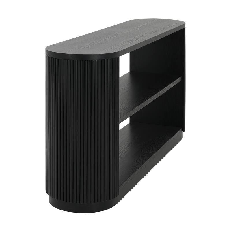 Multi-functional corridor table, open shelf