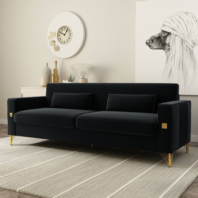 Velvet Loveseats, Comfortable Sofa for Living Room