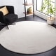 preview thumbnail 36 of 69, SAFAVIEH Plain And Solid Renske Rug 3'3" Round - Ivory - Round