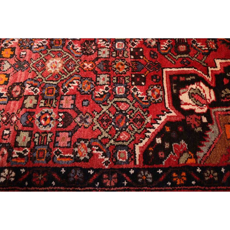 ECARPETGALLERY Hand-knotted Andelz Red Wool Rug - 3'8 x 10'5