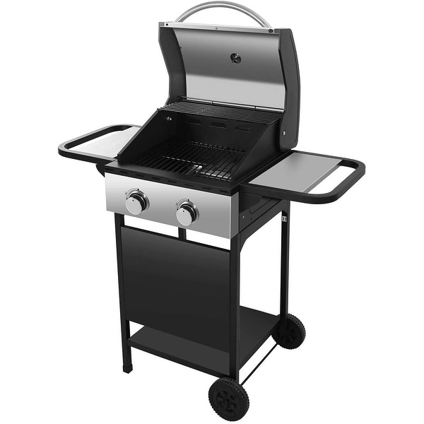 Liquid Propane Gas Grill with 2 Burners,Temperature Display - N/A. Opens flyout.