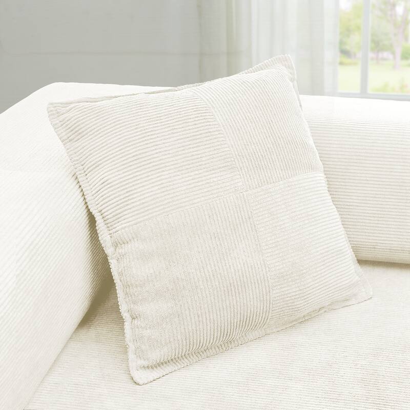 Modular Sectional Sofa with L-Shape Chaise, Boneless Cloud Couch with Deep Seat