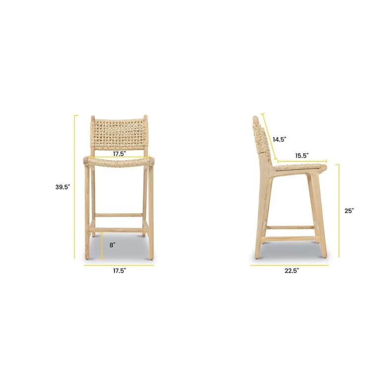 Poly & Bark Batu Indoor / Outdoor Counter Height Stool