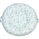 preview thumbnail 4 of 13, Serenity Light Gray Floor Cushion Shades of green & white