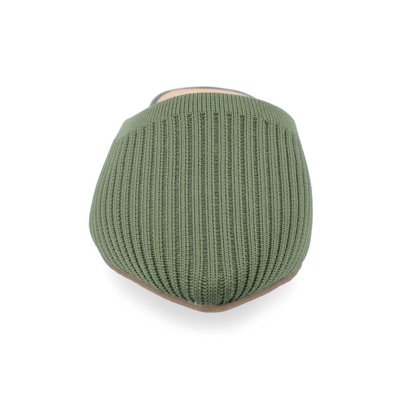 Journee Collection Women's Medium and Wide Width Aniee Slip On Almond Toe Mule Flats - Olive - Medium - 7