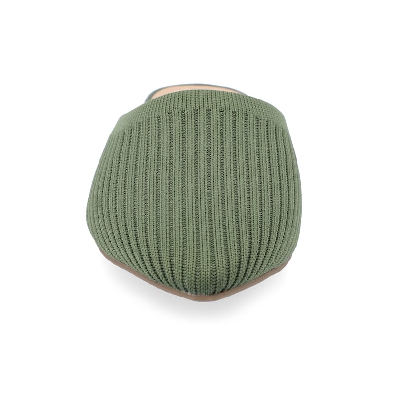 Journee Women's Medium and Wide Width Aniee Mule Flats - Medium - Olive - 7.5