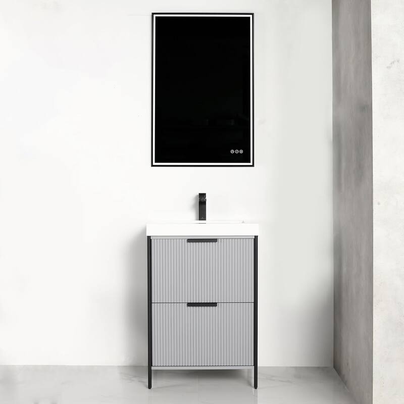 Blossom 24 Inch All Wood Freestanding Bathroom Vanity with Sink