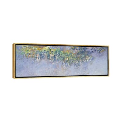 iCanvas "Wisteria, 1919-20 " by Claude Monet Framed Canvas Print