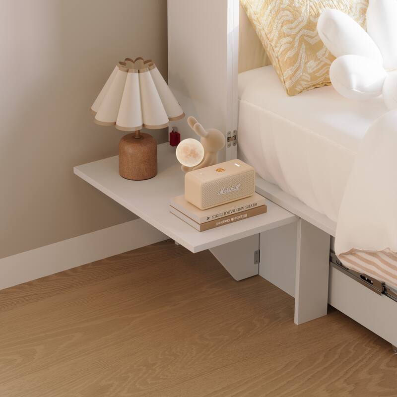 Convertible Murphy Bed Multifunctional Rooms Accent Cabinet Dresser