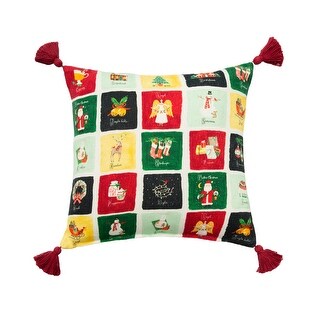 The Inspiring Home Keko Block Printed Throw Pillow main image 1