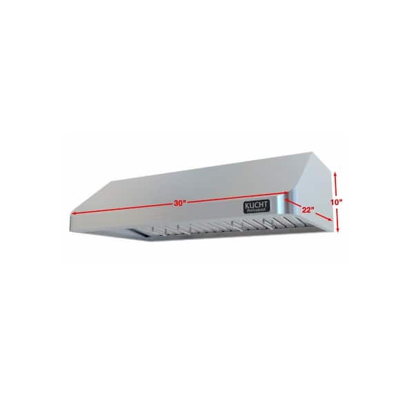 KUCHT Professional 30 in. Under Range Hood 900CFM in Stainless