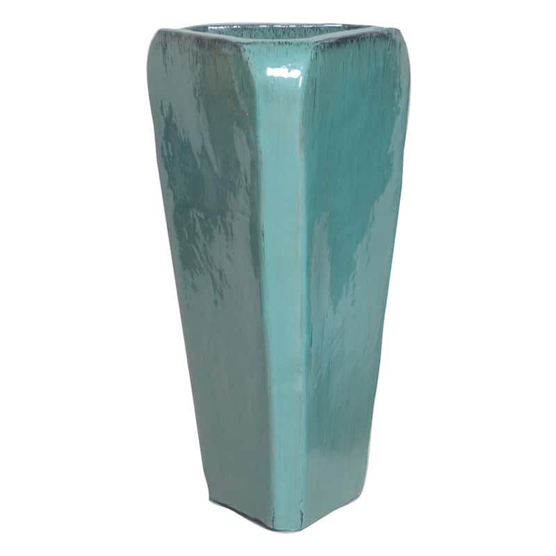 Triangle Pot - Teal - Large - Ceramic