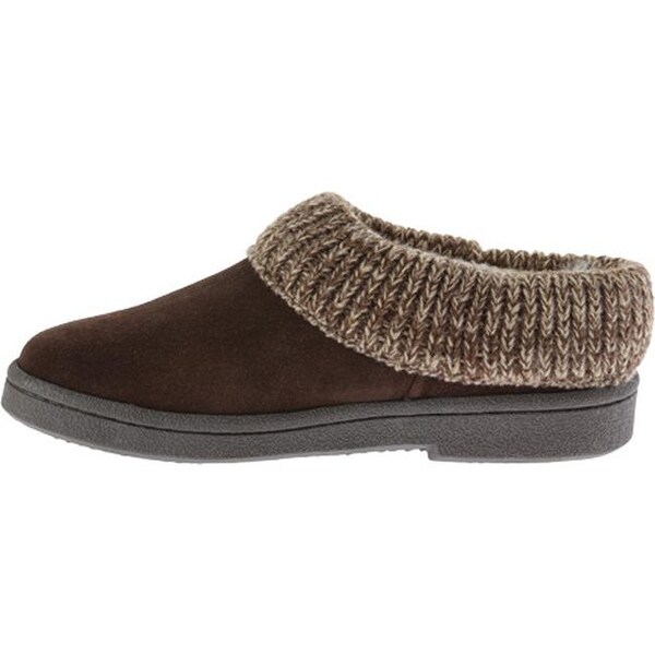 clarks women's knit collar clog slipper