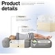 preview thumbnail 21 of 20, WOWMAX Convertible Folding Sofa Bed Folding Chair Bed with Back Bolster