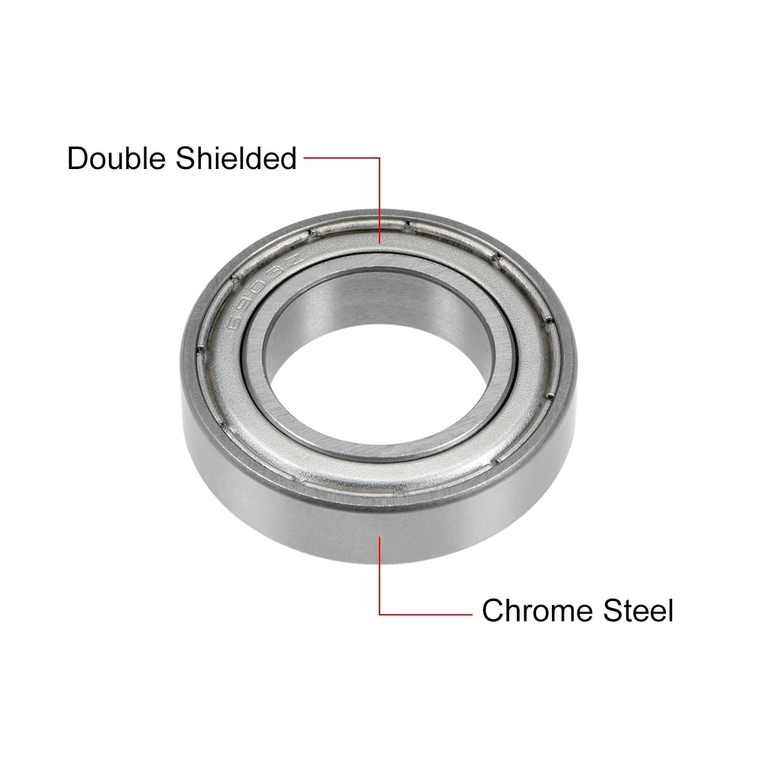 Deep Groove Ball Bearings Metric Double Shielded Chrome Steel ABEC1 Z1 Level