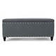 preview thumbnail 28 of 60, Tatiana Contemporary Fabric Storage Ottoman with Nailhead Trim by Christopher Knight Home