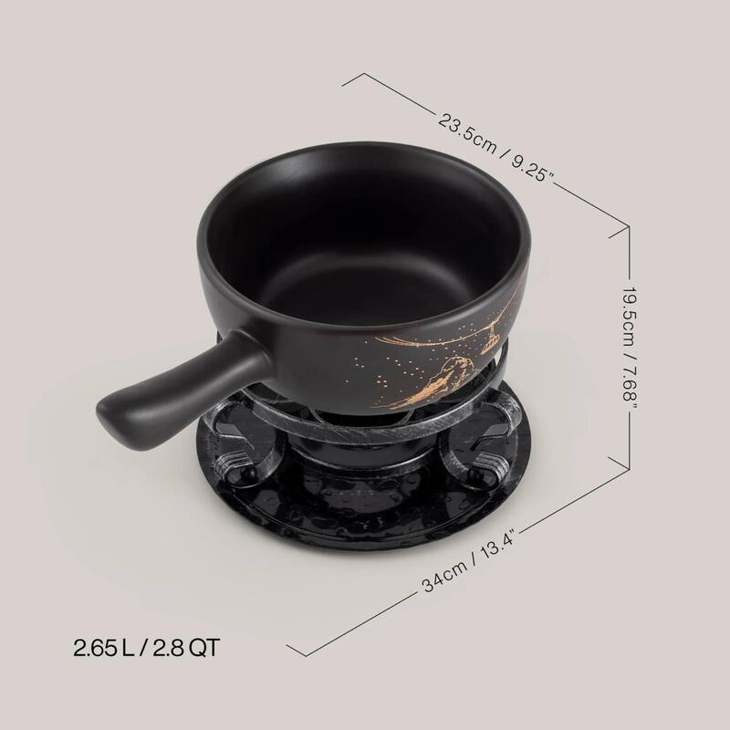 Swissmar Gruyere Ceramic Cheese Fondue Set