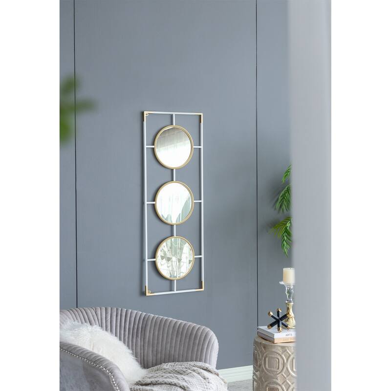 Gold And White Frame With Mirror