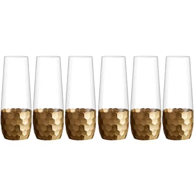 American Atelier Daphne Stemless Flute Set of 6 - 10 oz.