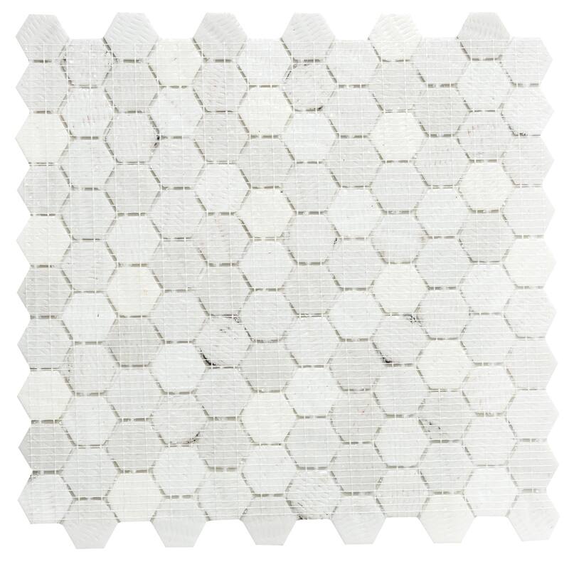 The Tile Life Eterna Hex 1x1 Glass Floor, Wall & Backsplash Tile