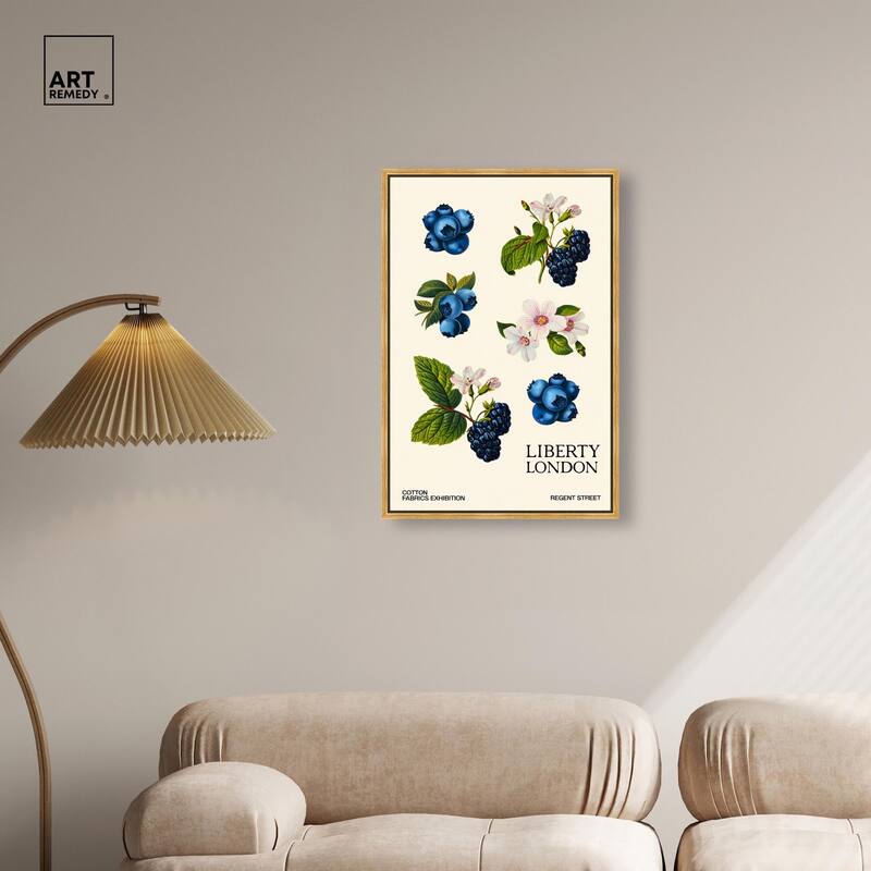 Berries and Blooms I Canvas by Art Remedy